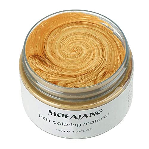 Gold Hair Color Wax, Washable Instant Hair Dye Cream