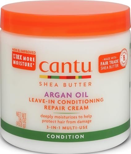 Cantu Argan Oil Leave in Conditioning Repair Cream, 16 Ounce