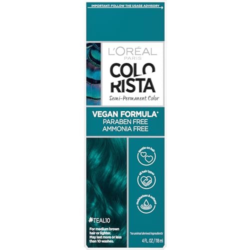 L'Oreal Paris Colorista Semi Permanent Hair Color Teal Mask