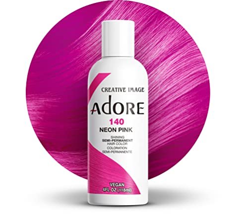 Adore Semi Permanent Hair Color, 140 Neon Pink