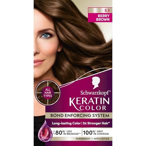 Schwarzkopf Keratin Color® 5.3 Berry Brown Permanent Hair...