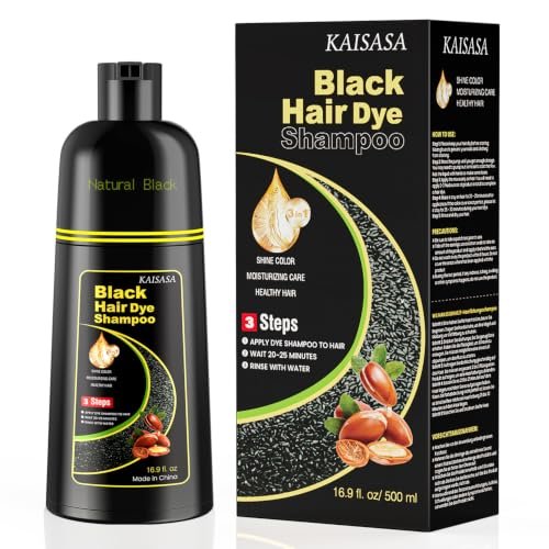 KAISASA Black Hair Dye Shampoo 3 in 1 for all