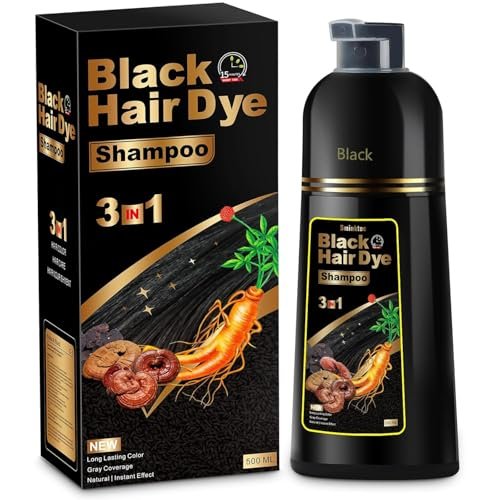 Sminktec Hair Dye Shampoo 3 in 1 Black Natural