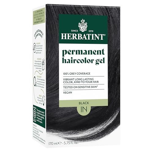 Herbatint 1N Black Permanent Hair Dye, Women's Hair Color
