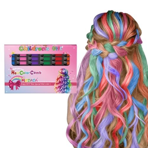 New Hair Chalk Comb Temporary Hair Color Fun DIY Party