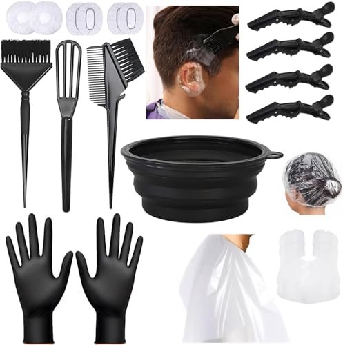 18Pcs Hair Dye Kit Hair Coloring Products with Tools
