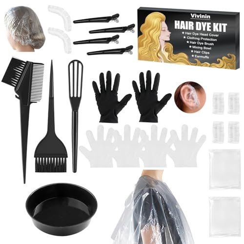 19PCS Hair Dye Kit, Hair Coloring Products with Accessories