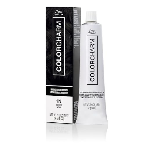 COLORCHARM Permanent Cream Hair Dye | Darkest Permanent...