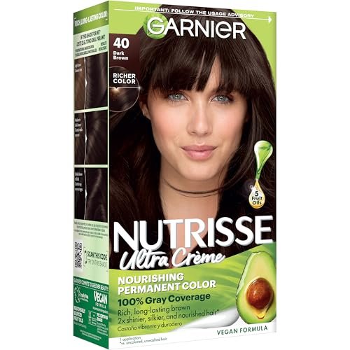 Garnier Nutrisse Ultra Crème Hair Color, Permanent Dye 40...