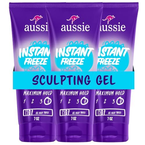 Aussie Instant Freeze Sculpting Hair Gel, Maximum Hold...