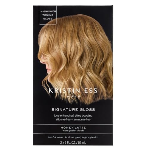 Kristin Ess Hair Gloss in Honey Latte: Warm Golden Blonde