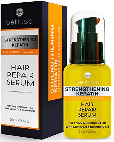 Keratin Hair Serum - Heat Protection Treatment for Anti...
