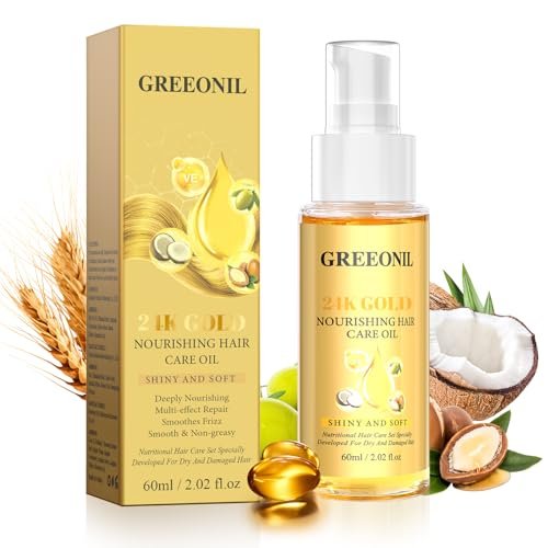 GREEONIL 24K Gold Argan, Coconut, and Olive Oil Serum.