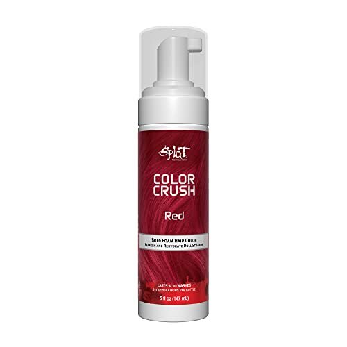 Splat Color Crush Bold Foam Hair Color, Red, 10-Minute...
