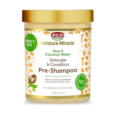 African Pride Moisture Miracle Pre-Shampoo Hair Detangler,...