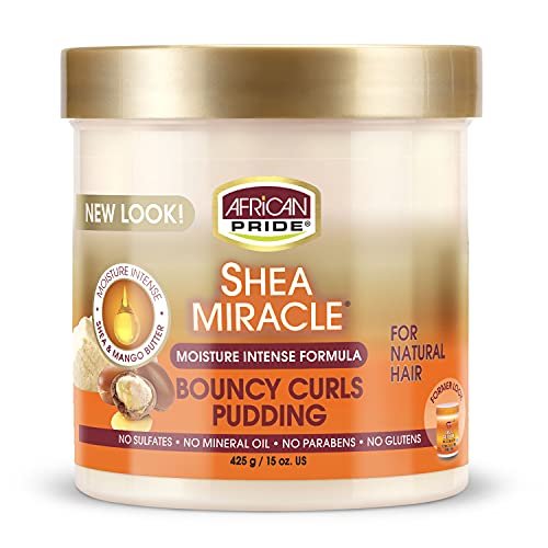 African Pride Shea Miracle Bouncy Curls Pudding Define Curls