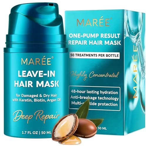 MAREE Deep Conditioning Leave-In Hair Mask for Damaged Hair...