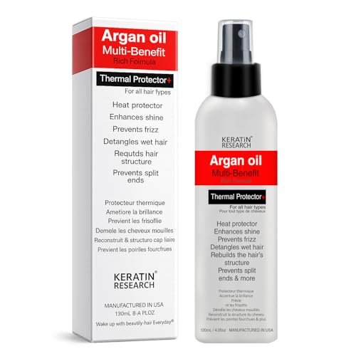 Thermal Hair Protector Spray - Enhances Shine, Eliminates...