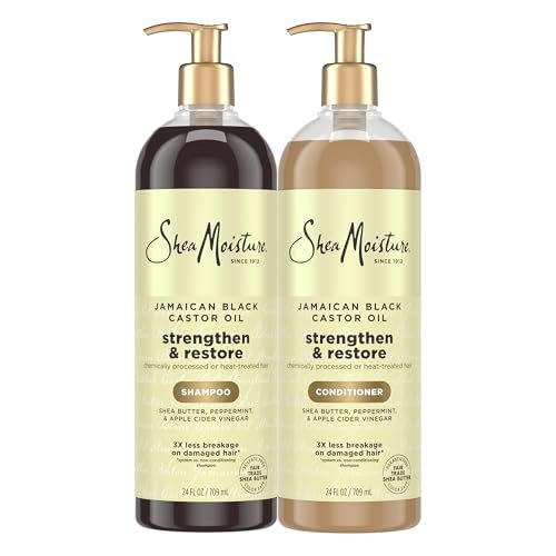 SheaMoisture Shampoo & Conditioner Set Jamaican Black...