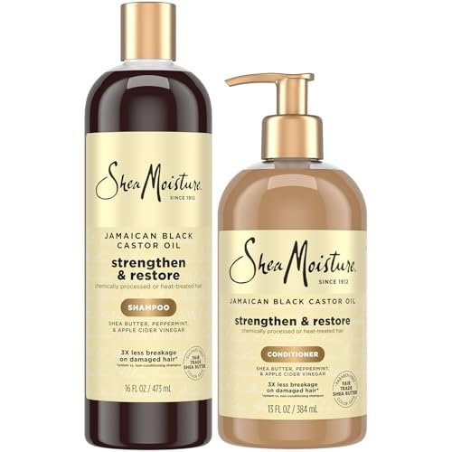 SheaMoisture Shampoo & Conditioner Set, Jamaican Black...