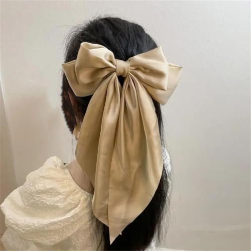 Women's Satin Long Ribbon Bowknot Hairpin Street Holiday...