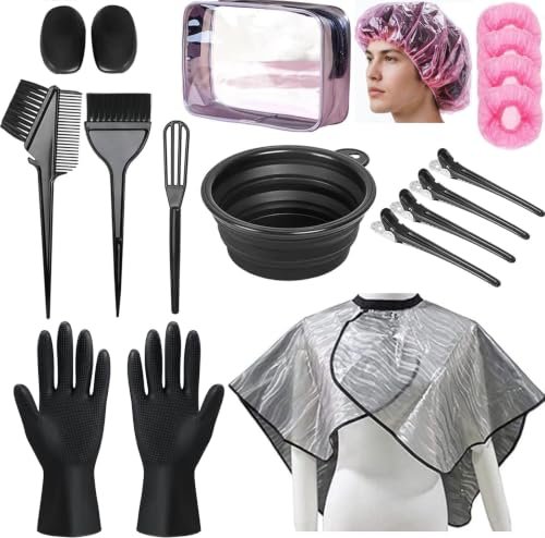 NOUSV Hair Dye Kit 18 Pieces Hair Coloring Tools.