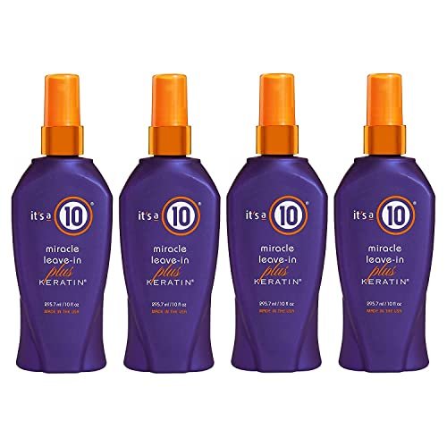 It's a 10 Haircare Miracle Leave-In Plus Keratin Spray.