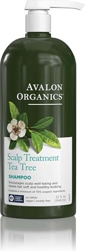 Avalon Organics Scalp Treatment Tea Tree Shampoo,...