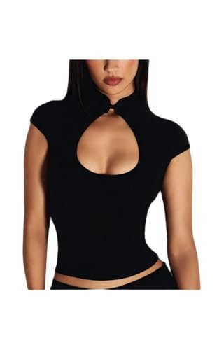 VOIKERDR Going Out Tops for Women Sexy Cheongsam Keyhole...