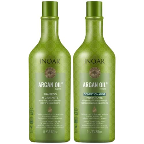 Inoar Argan Oil Shampoo & Conditioner Set for Dry Damaged