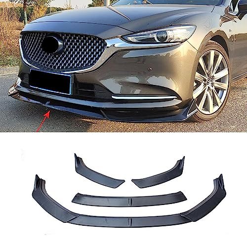 3 Pieces Car Front Bumper Lip Spoiler Mazda 6 2018-2021