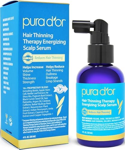 PURA D'OR Hair Thinning Therapy Energizing Scalp Serum.
