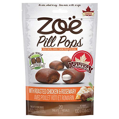 Zoe Zoë Pill Pops for Dogs, Healthy treats hide medication