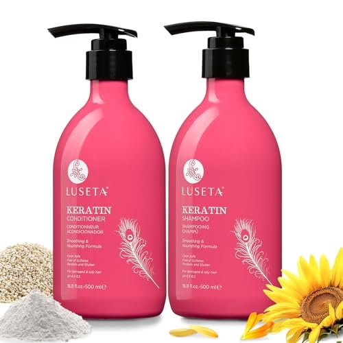 Luseta Keratin Shampoo and Conditioner for Color Treated...