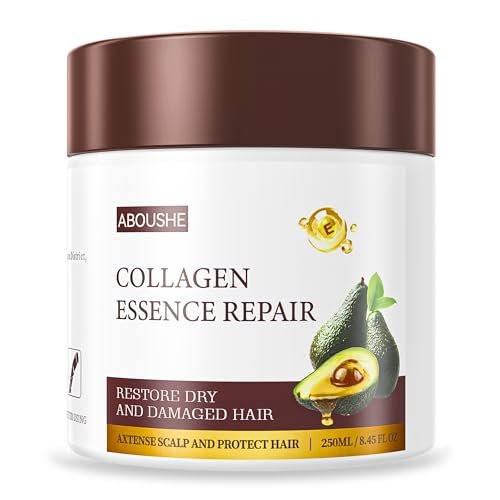 ABOUSHE Collagen Hair Mask - Deep Conditioning, repairs dry...