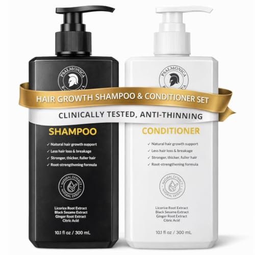 Hair Growth Shampoo and Conditioner Set: Sulfate Free for...