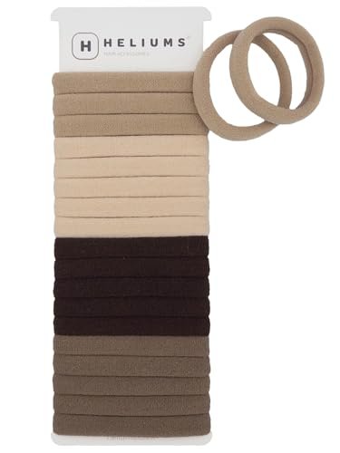 Heliums Soft Hair Ties - No Damage Seamless Nylon Bands.