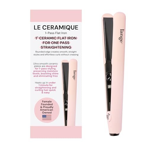 L'ANGE HAIR Le Ceramique 1-Pass Flat Iron for Moisture &