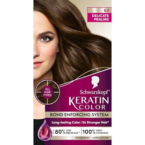 Schwarzkopf Keratin Color® 6.0 Delicate Praline Permanent...