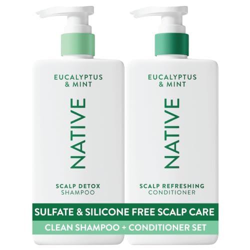 Native Scalp Detox Shampoo and Conditioner, Eucalyptus &...